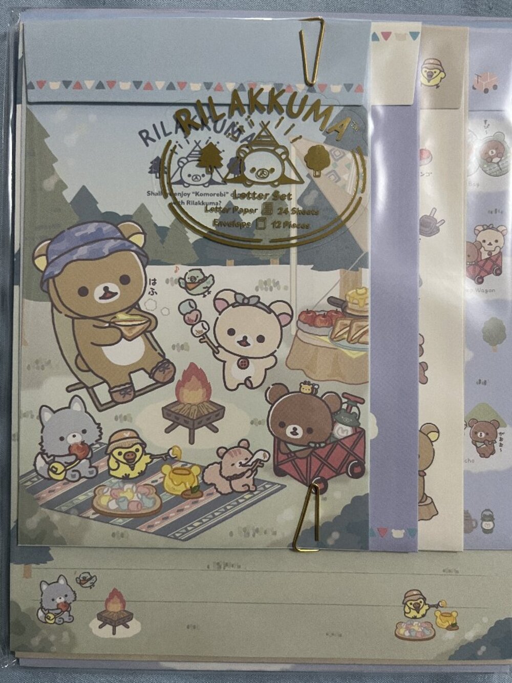 San-X Rilakkuma Letter Set "Komorebi Camp"